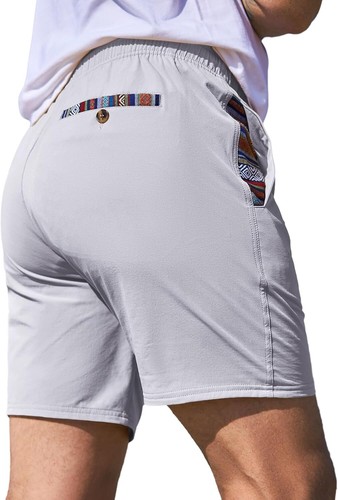 Men's Quick Dry Drawstring Shorts Stretch Athletic Beach Gym Casual - Picture 43 of 55