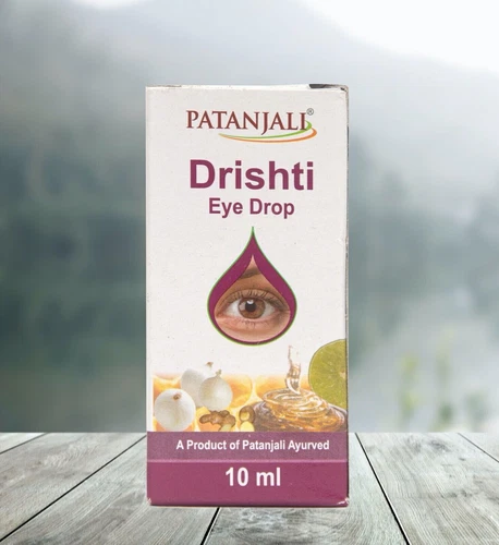 5 X Patanjali Ayurveda Drishti Eye Drop 10ml Each For Cataract & Low Vision - Picture 3 of 4