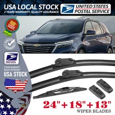 For Chevrolet Equinox 2012-2023 Windshield Wiper Blades Set 24" 18" 13"