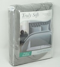 Truly Soft Everyday Microfiber 3-Pc Luxury Duvet Mini Set - FULL / QUEEN - Gray