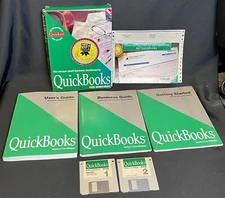 Very Rare QuickBooks Business Guide Version 2.0 Windows Quicken See Pics
