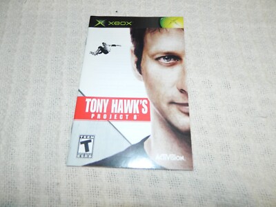 Microsoft XBOX Tony Hawk's Project 8 Instruction Manual ONLY