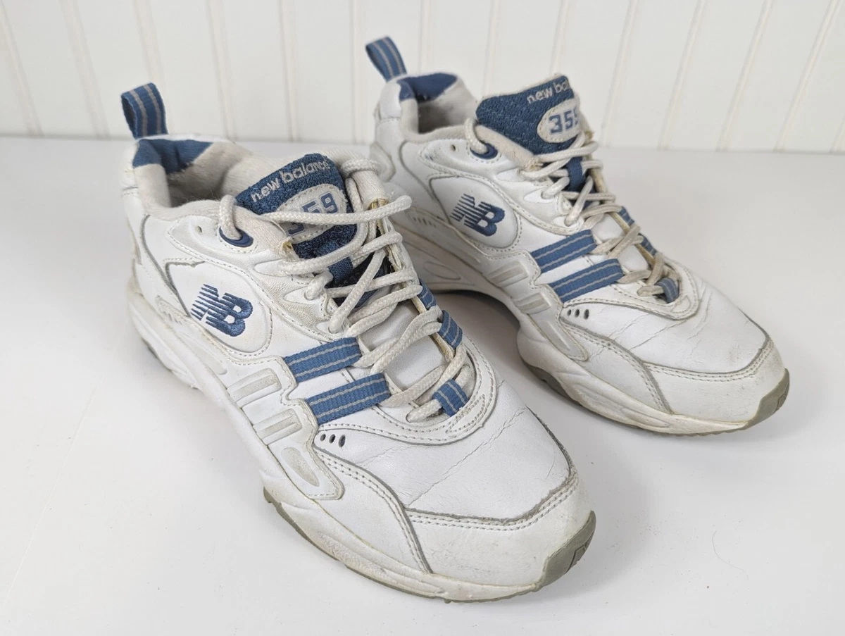 New Balance 359 Womens Sneakers 8.5D Leather White Walking Low Top