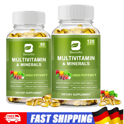 Multivitamin- & Multimineralienkapseln - Männer Frauen Nahrungsergänzungsmittel