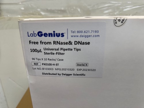 5 NEW Boxes Daigger Lab Genius 100uL Universal Pipette Tips IEHPX100-H-ST - Picture 4 of 5