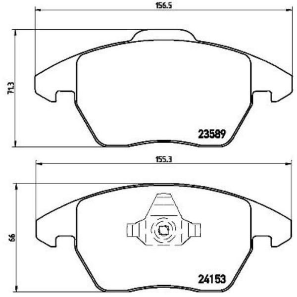 Brembo BremsbeläGe BremsklöTze Vorne FüR Audi A1 Sportback 8XA 8XF 1.2 Tfsi-image