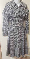 Vintage Carol Anderson Cottage Core Flannel Dress. Size 4