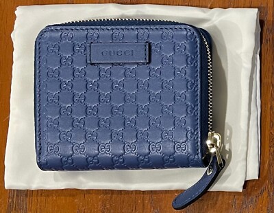 Gucci Wallet - Blue - NEW IN BOX - Complete - NIB CIB with Bag