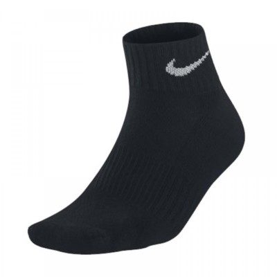 TWO PAIR NIKE ANKLE EVERYDAY PLUS DRI-FIT SOCKS BLACK MEN 8-12