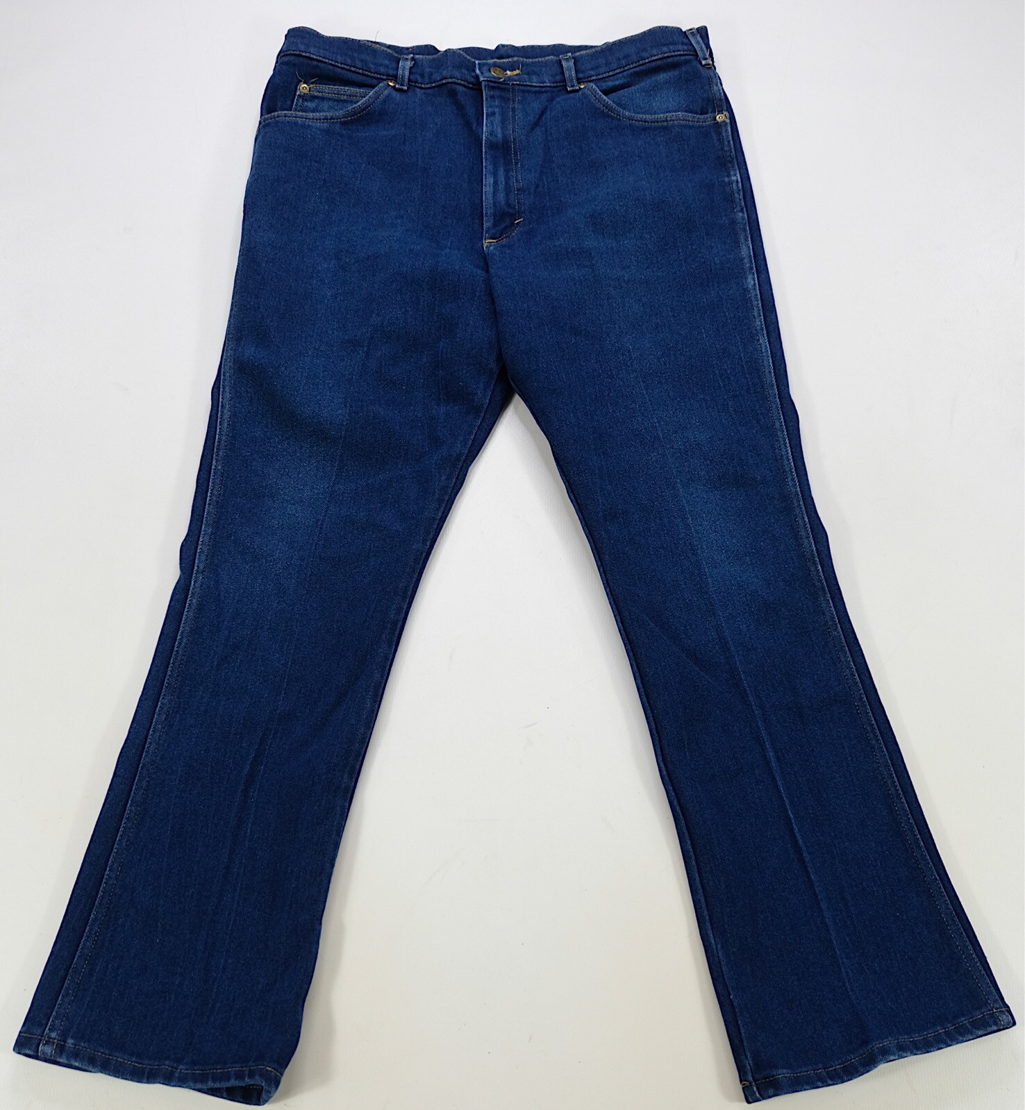 Rare Vintage LEE M.R. Black Tab Zip Button Fly Denim Jeans 80s 90s Blue SZ 40x32