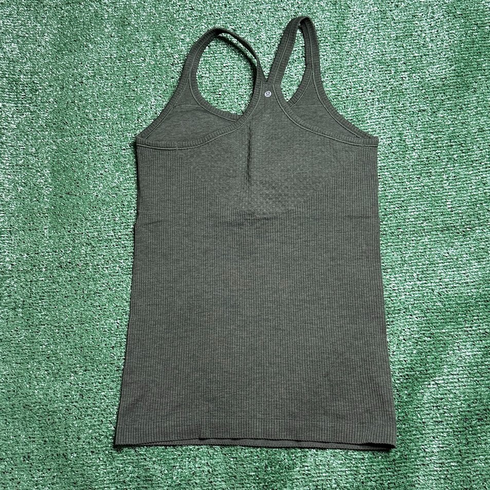 Lululemon Olive Green Racerback Basic Athletic Wo… - image 6