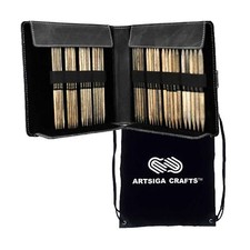 Lykke Driftwood 6-Inch Large Sizes DPN Double Point Knitting Needle Set Birch...