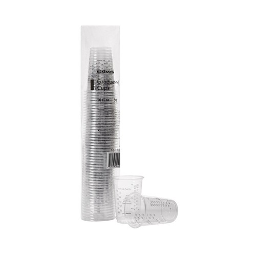 McKesson Tasse à boire graduée en polyéthylène téréphtalate, 10 oz, transparente,