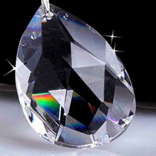 10x Cristal Transparente Prisma Lágrima Colgante Hágalo Usted Mismo Joyería Araña Decoración - Imagen 9 de 9