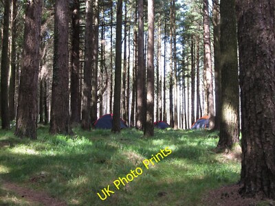 Photo 6x4 Hill walkers' camp in the upper reaches of Donard Forest Newcas c2013