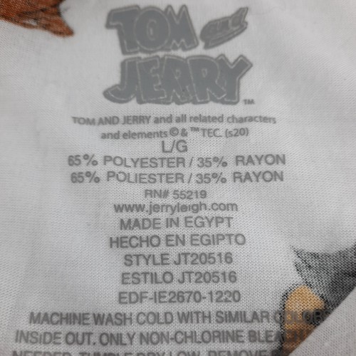 Tom and Jerry Tee Shirt Unisex Kids Large Short Sleeve Polyester Excellent Cond - Picture 2 of 6