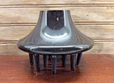 Universal Hair Dryer Diffuser Attachment For Curly Wavy Hair 2" Opening Black
