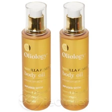 (2-PACK) Oliology Moisturizing Vitamin E Shea Jojoba Body Oil 6oz VANILLA ALMOND