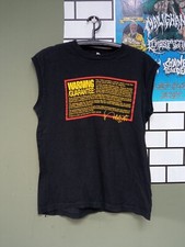 Frank Zappa 80s vintage t shirt Tour 1984 Rock Band Concert Black Size XL.