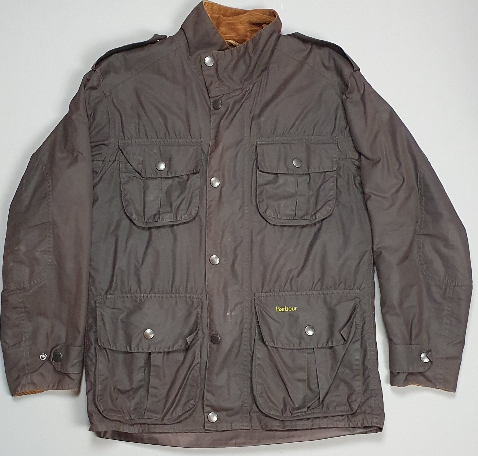 barbour trooper jacket black