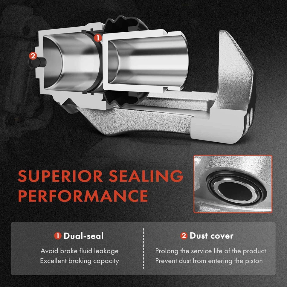 2x Pinzas de freno delanteras izquierda y derecha con soporte para Mazda 6 2006 2007 L4 2,3 L Foto 3 de 4