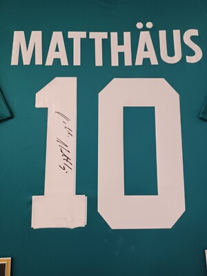 GERMANY Framed Lothar Matthaus Signed Shirt Autographed Jersey