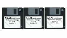 Akai S1000 / S3000 Set of Three Floppy Disks Orchestra Strings V71018