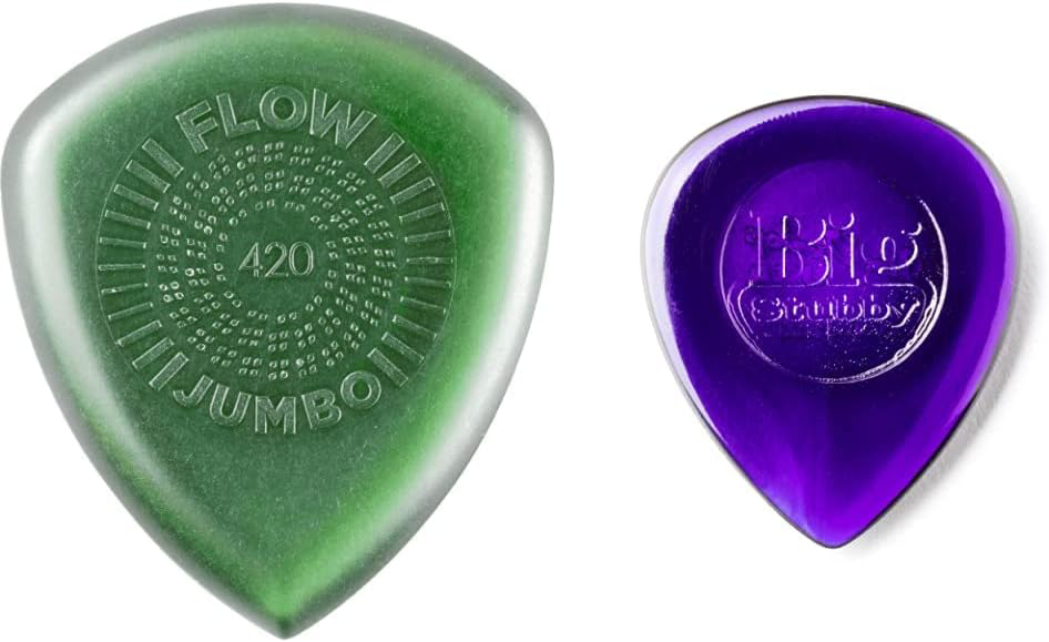 Dunlop Jumbo Grip 4.20mm & Big Stubby 3.0mm Guitar Picks - Set of 2