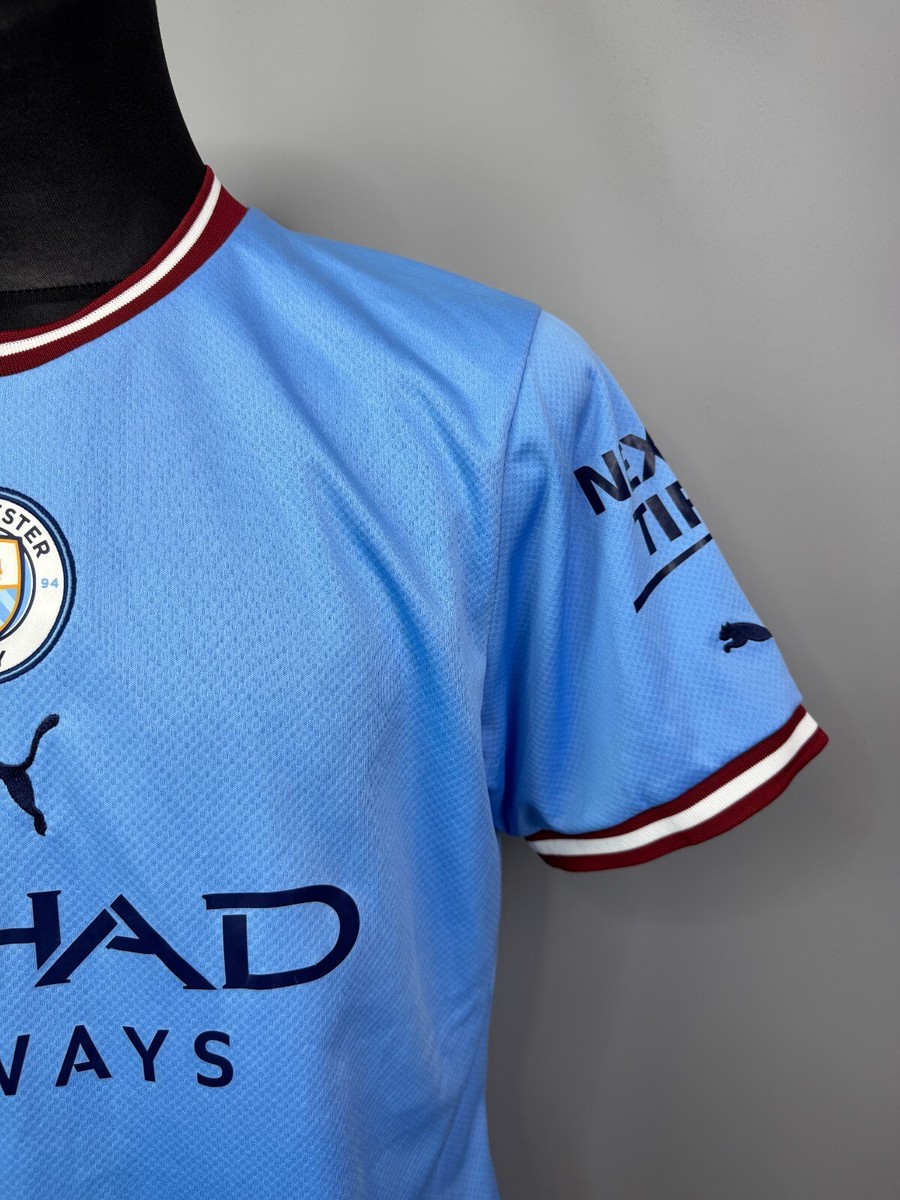 MANCHESTER CITY 2022 2023 HAALAND HOME SHIRT FOOTBALL SOCCER