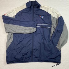 Dunbrooke sz XL New England Patriots NFL Windbreaker Jacket Colorblock Fanwear