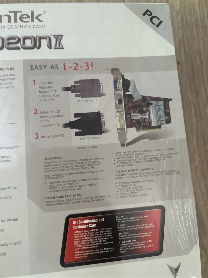 VisionTek ATI Radeon 7000 (VT-KRAD7K 64P) 64MB DDR SDRAM AGP Graphics adapter - Image 3 of 4
