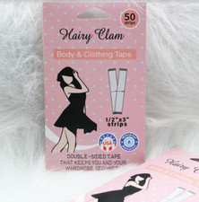 Double sided tape TRANSPARENT TAPE for Lingerie and Clothes 50 STRIPS BAG