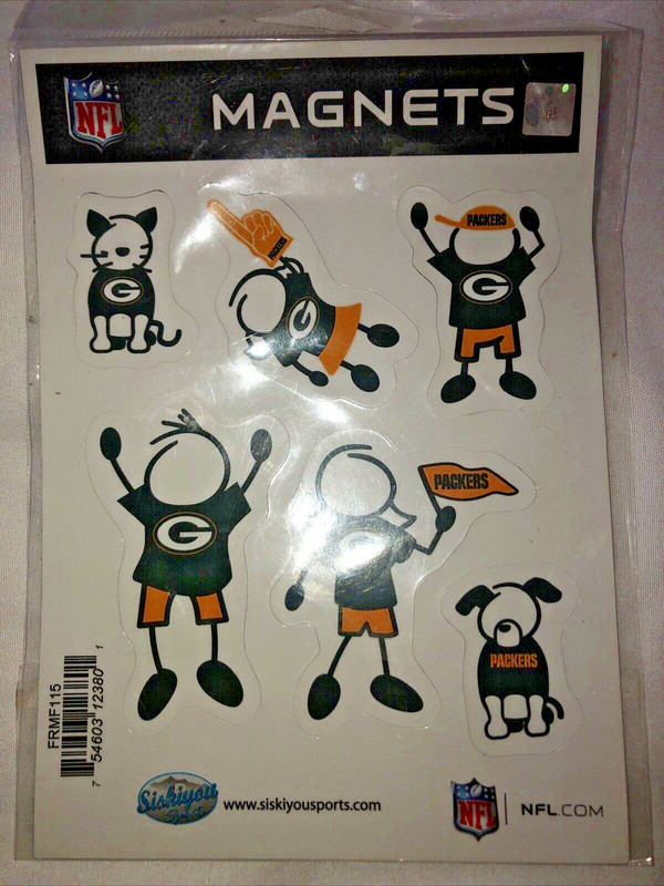 Green Bay Packers Family Magnet Set