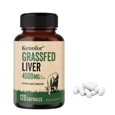 Grass Fed Beef Liver 4500Mg - Liver,Heart Health Support,High Protein Supplement