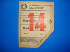 67/68 Ticket BVB Dortmund M&ouml;nchengladbach Eintrittskarte Sammler Bundesliga