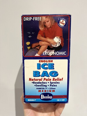 Vintage 1990s English Style Ice Cap Hangover Dunlap Ice Bag