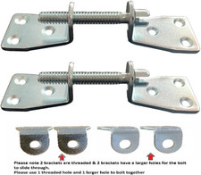 Pack of 2 Easy FIT Kitchen WORKTOP Connector Bolt & Bracket for Joint Connectin