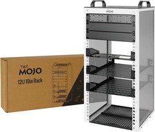 Image of 10 inch 12U Desktop Network Rack – Mini Server Rack with Side Transparent Panels