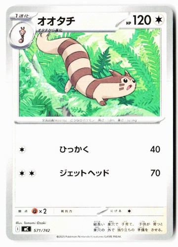 Furret 571/742 Starter Deck 100 Battle Collection Pokemon Japanese Near Mint
