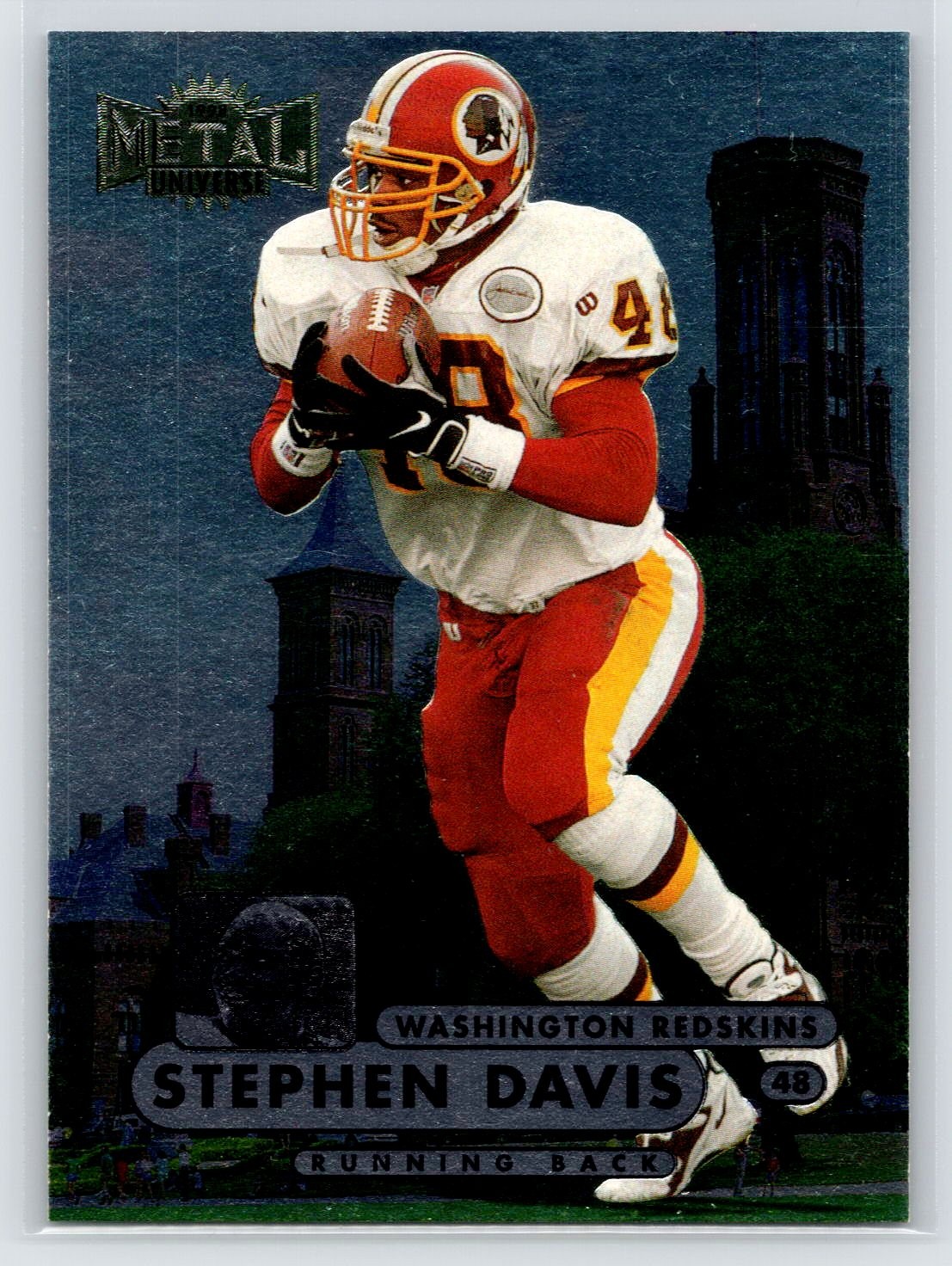 Stephen Davis 1998 Metal Universe #140 Washington Redskins