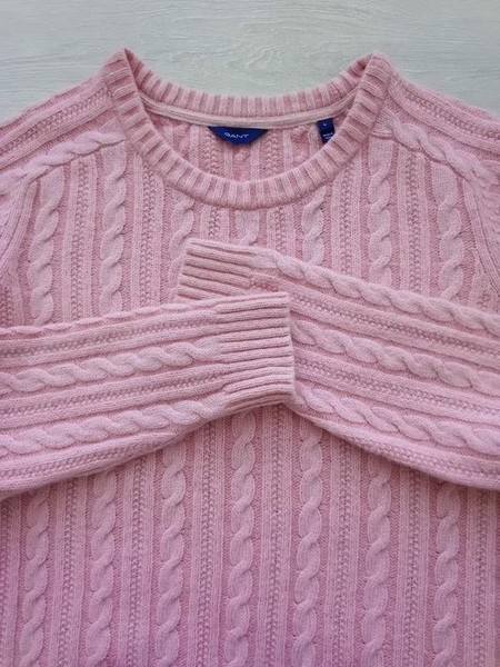 Women Gant Sweater Pink Wool 48