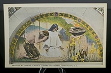 Vintage Library of Congress DC Mural Postcards Lot 5 B.S. Reynolds Unposted