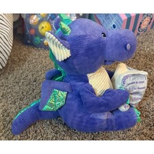 Cuddle Barn- Plush Purple Dolton the Storytelling Dragon Lights  Sound