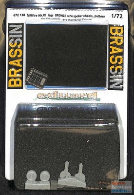 EDU672138 1:72 Eduard Brassin Spitfire Mk.IX Undercarriage Legs with Wheels