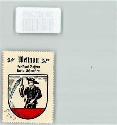 39321298 - 8961 Weitnau Wappen Kaffee Hag Nr. 68 ca. 1920-1940 Bauer Sense