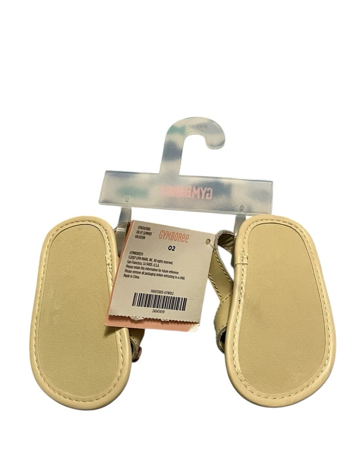 NUEVO CON ETIQUETAS Sandalias Gymboree Súper Vacaciones Florales Zapatos para Cuna Bebé Niña Infante Talla 2 Foto 4 de 4