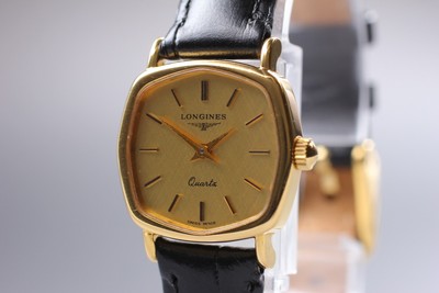 [Fast neuwertig] Longines Kal.L960,2 21 mm Gold Zifferblatt Quarz Damenuhr au...