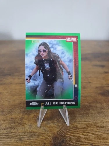 2025 Topps Chrome Deadpool Marvel X-23 All Or Nothing #80 True Green /99