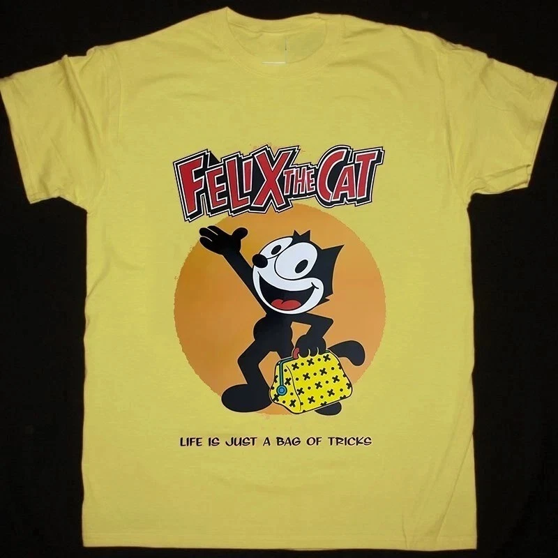 All+Every Felix The Cat T-Shirt Uomo, Felix Appoggiato, Merch Ufficiale