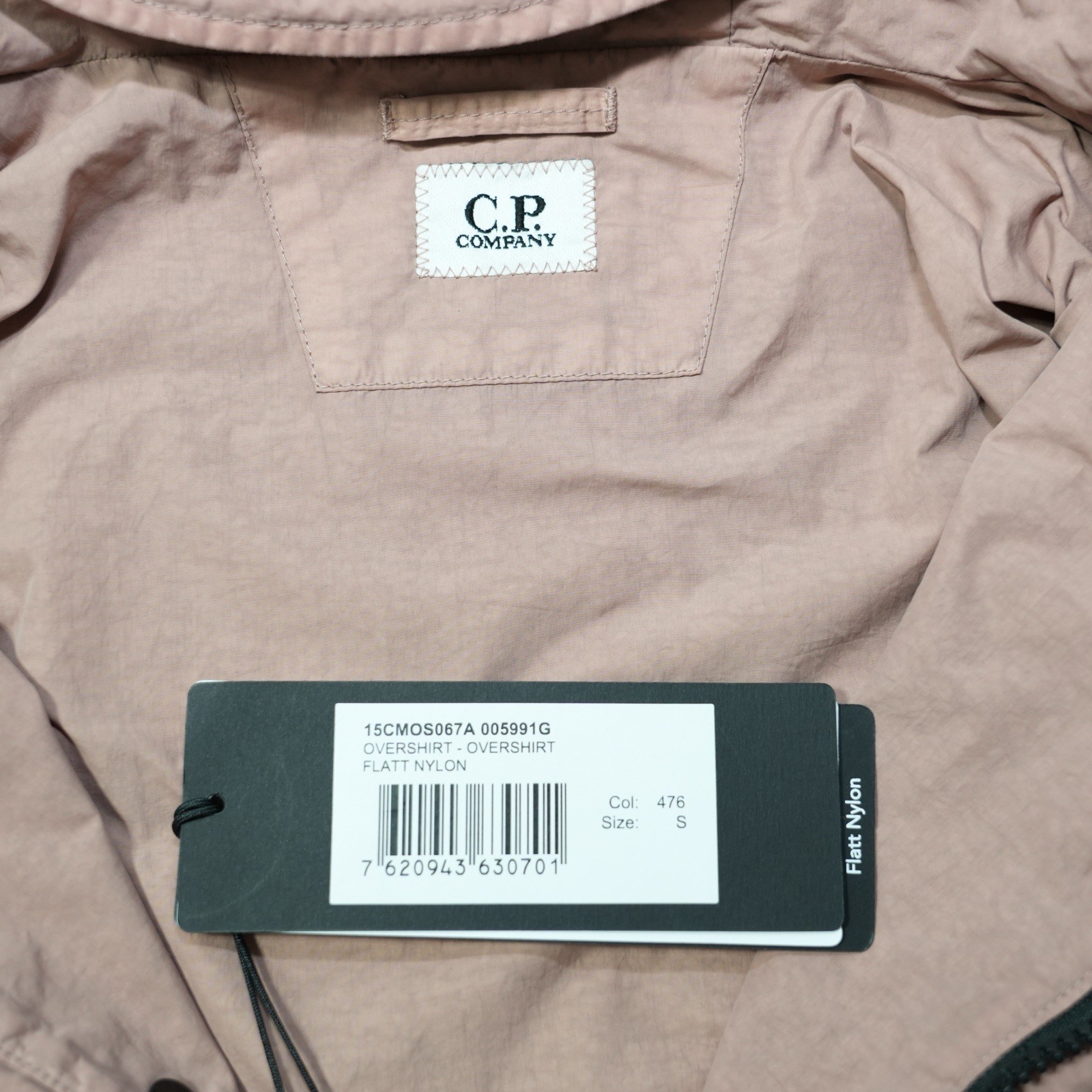 C.P. Company Flatt Nylon Overshirt Jacket Dusty Pink Size S – BNWT  thumbnail 10